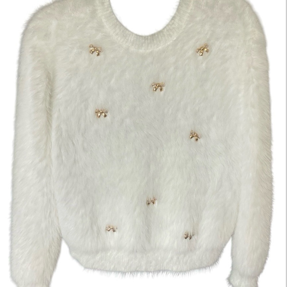Он 12th Chic and feminine crew-neck pullover sweater [